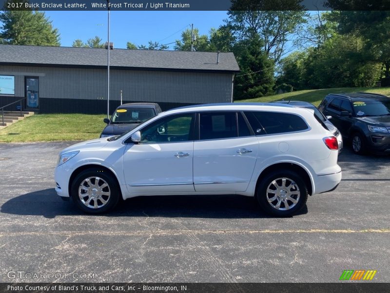 White Frost Tricoat / Light Titanium 2017 Buick Enclave Leather
