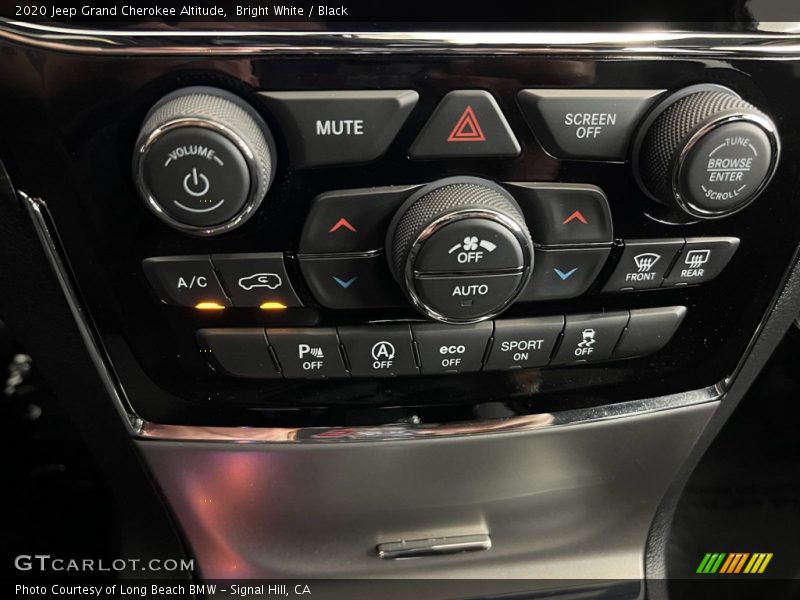 Bright White / Black 2020 Jeep Grand Cherokee Altitude