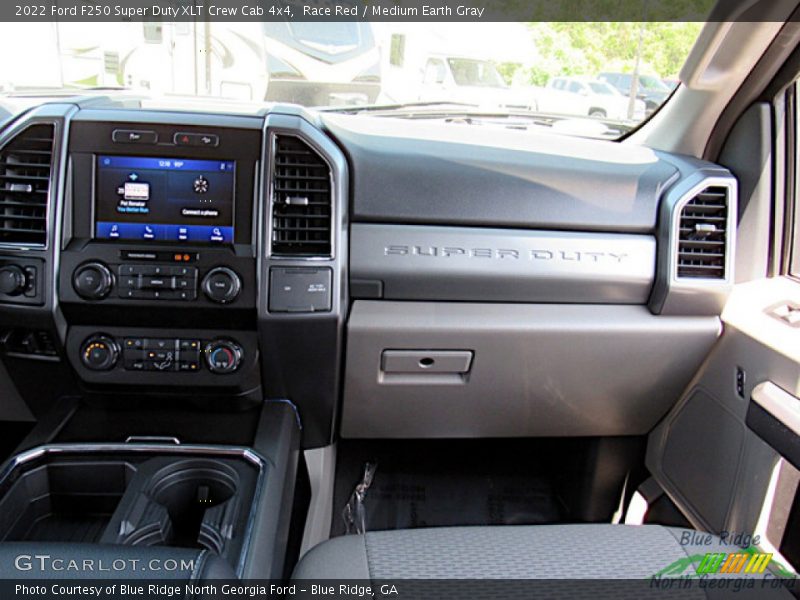 Race Red / Medium Earth Gray 2022 Ford F250 Super Duty XLT Crew Cab 4x4