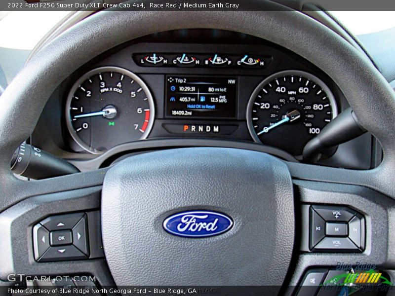 Race Red / Medium Earth Gray 2022 Ford F250 Super Duty XLT Crew Cab 4x4