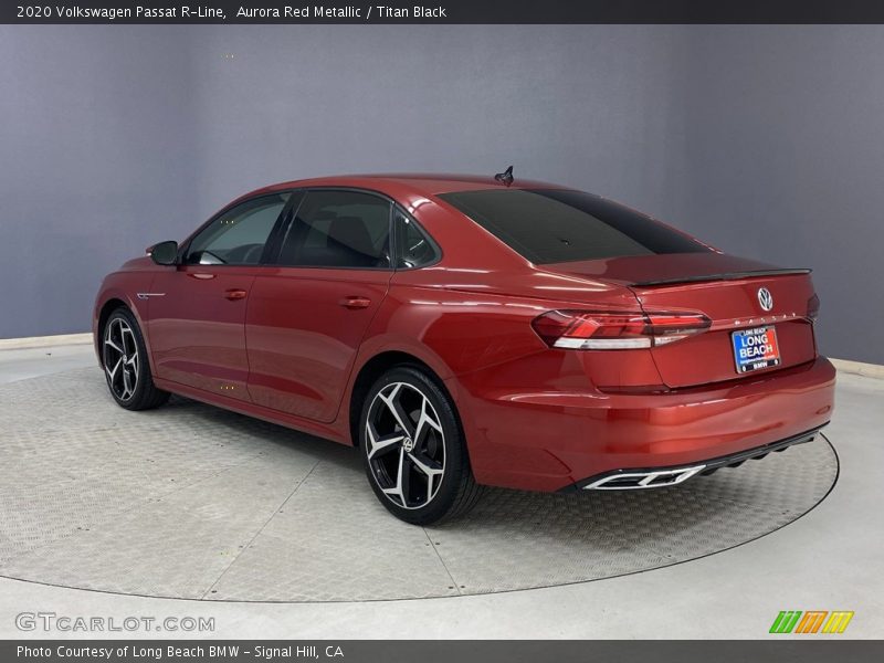 Aurora Red Metallic / Titan Black 2020 Volkswagen Passat R-Line
