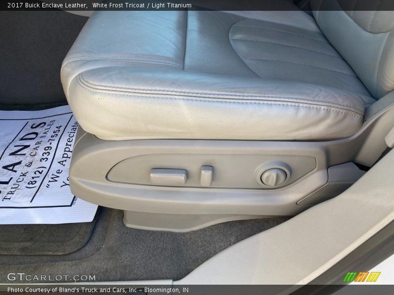 White Frost Tricoat / Light Titanium 2017 Buick Enclave Leather