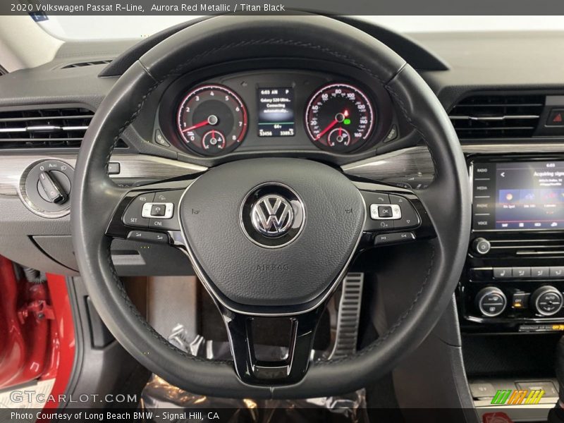 Aurora Red Metallic / Titan Black 2020 Volkswagen Passat R-Line