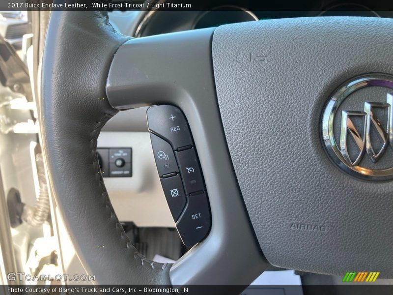 White Frost Tricoat / Light Titanium 2017 Buick Enclave Leather