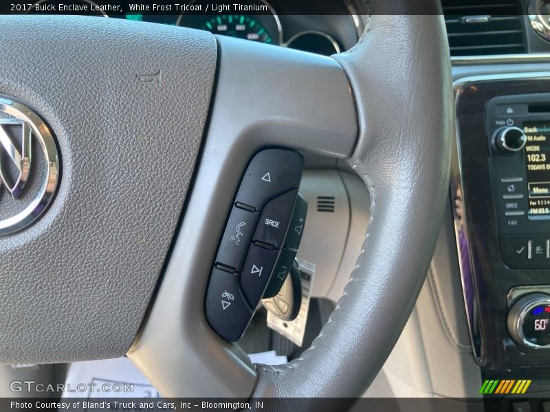 White Frost Tricoat / Light Titanium 2017 Buick Enclave Leather