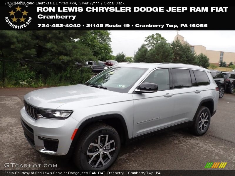 Silver Zynith / Global Black 2023 Jeep Grand Cherokee L Limited 4x4