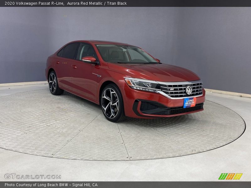 Aurora Red Metallic / Titan Black 2020 Volkswagen Passat R-Line