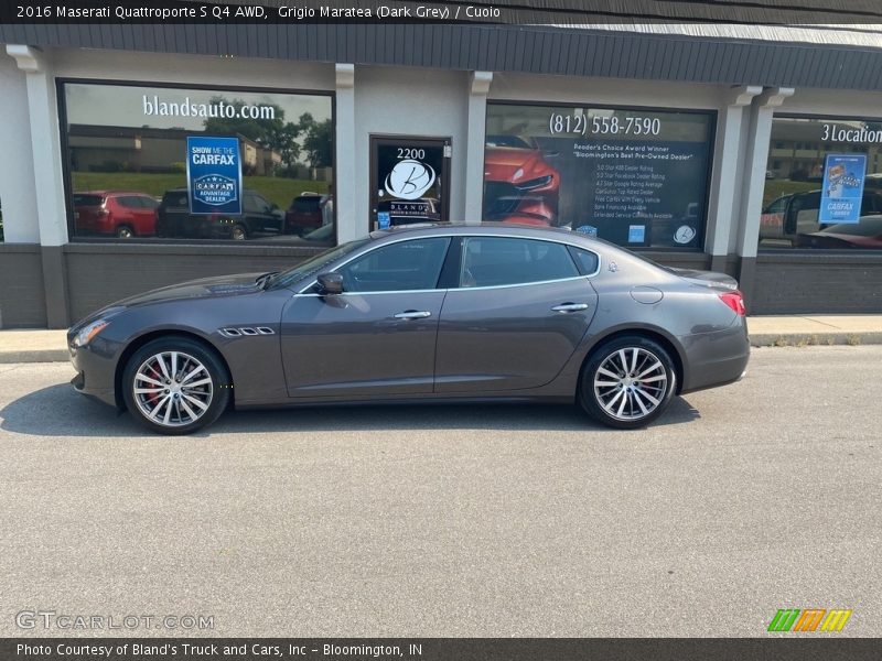 Grigio Maratea (Dark Grey) / Cuoio 2016 Maserati Quattroporte S Q4 AWD
