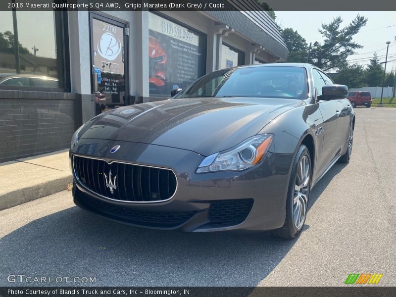 Grigio Maratea (Dark Grey) / Cuoio 2016 Maserati Quattroporte S Q4 AWD