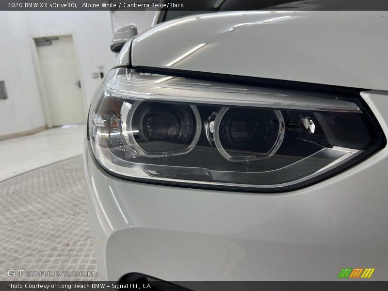 Alpine White / Canberra Beige/Black 2020 BMW X3 sDrive30i