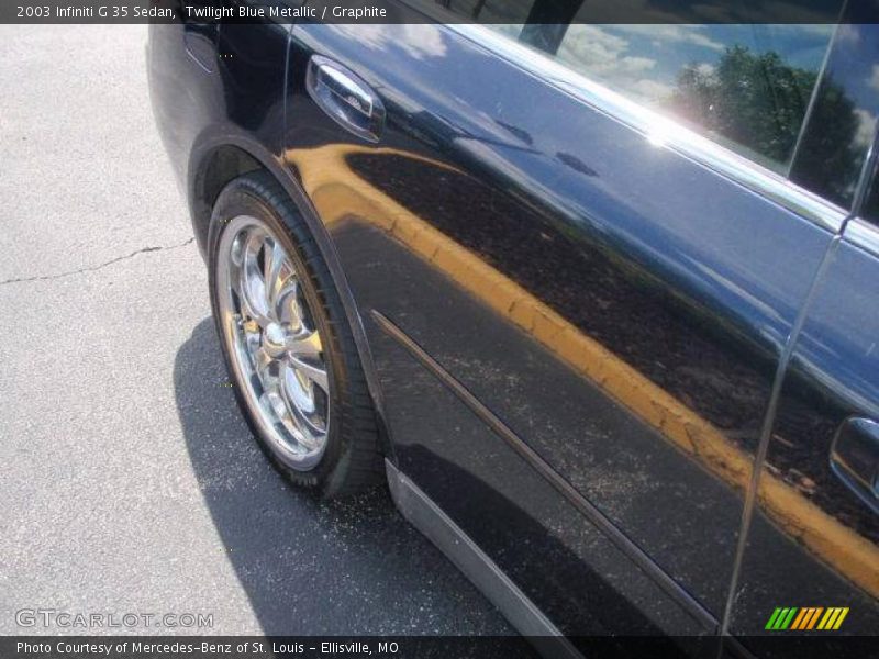 Twilight Blue Metallic / Graphite 2003 Infiniti G 35 Sedan
