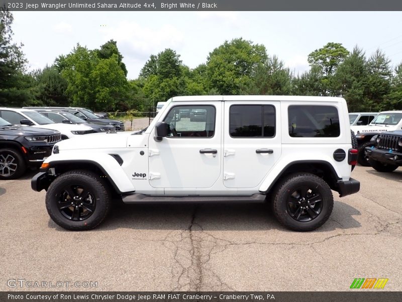 Bright White / Black 2023 Jeep Wrangler Unlimited Sahara Altitude 4x4