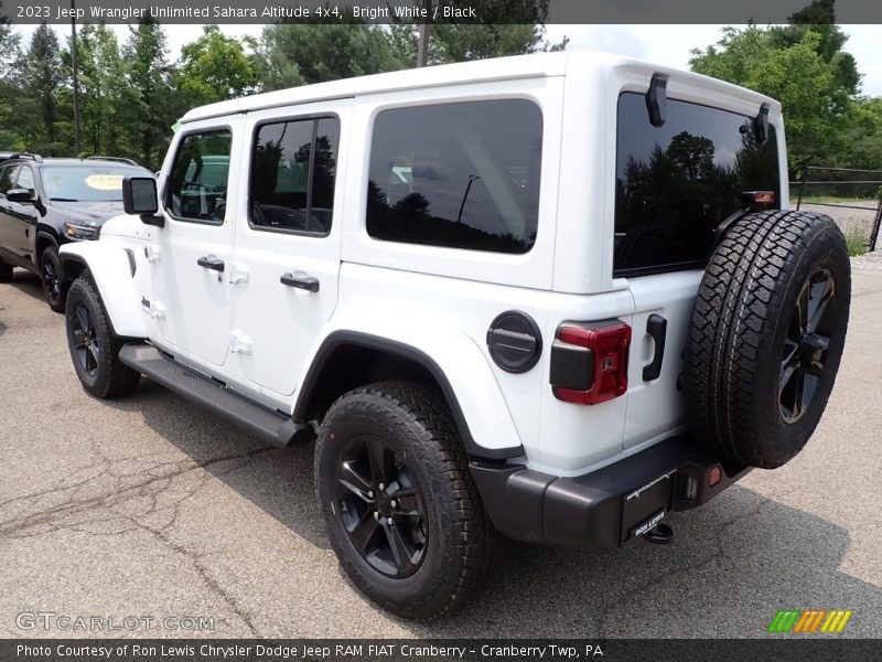 Bright White / Black 2023 Jeep Wrangler Unlimited Sahara Altitude 4x4