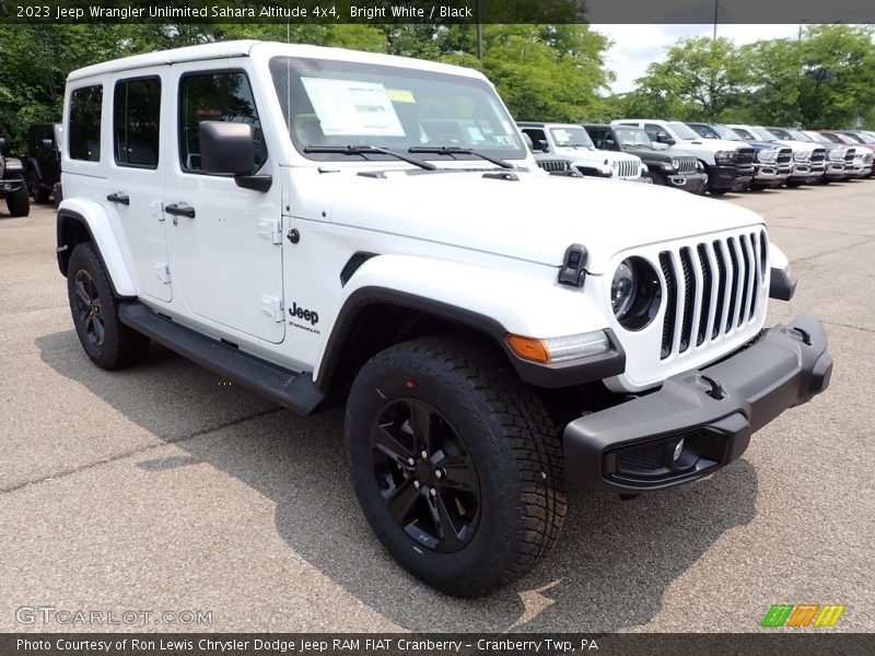 Bright White / Black 2023 Jeep Wrangler Unlimited Sahara Altitude 4x4