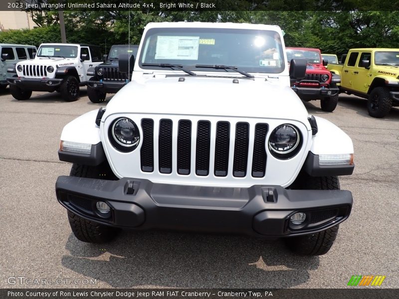 Bright White / Black 2023 Jeep Wrangler Unlimited Sahara Altitude 4x4