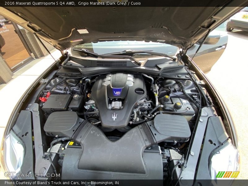 Grigio Maratea (Dark Grey) / Cuoio 2016 Maserati Quattroporte S Q4 AWD
