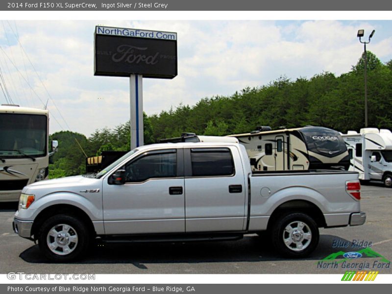 Ingot Silver / Steel Grey 2014 Ford F150 XL SuperCrew
