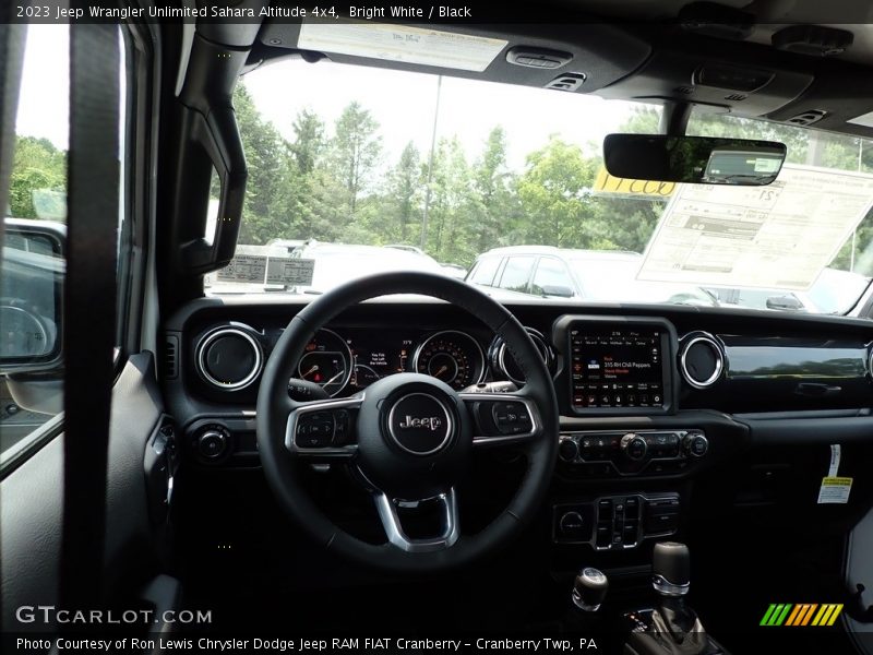 Bright White / Black 2023 Jeep Wrangler Unlimited Sahara Altitude 4x4