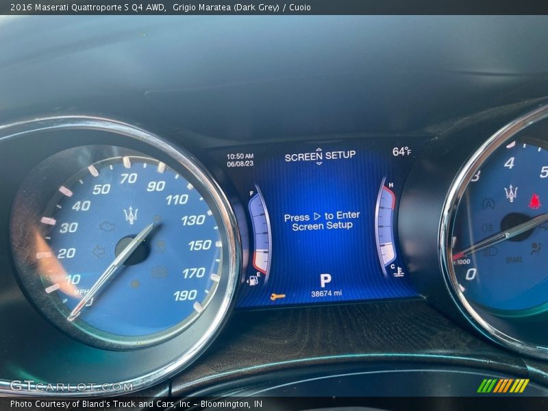 Grigio Maratea (Dark Grey) / Cuoio 2016 Maserati Quattroporte S Q4 AWD