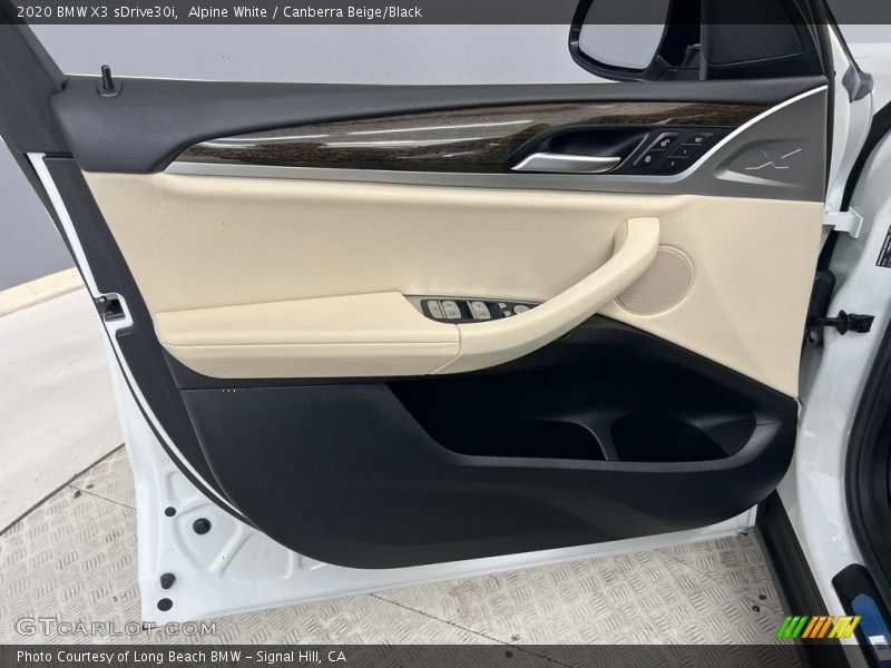 Alpine White / Canberra Beige/Black 2020 BMW X3 sDrive30i