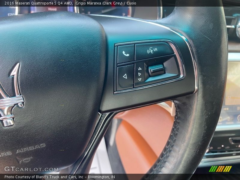 Grigio Maratea (Dark Grey) / Cuoio 2016 Maserati Quattroporte S Q4 AWD