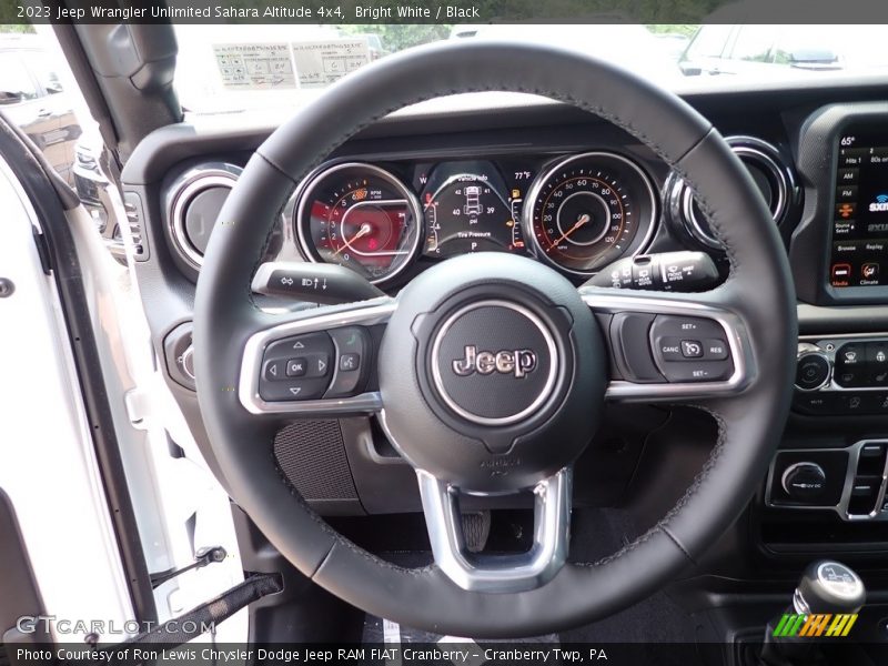 Bright White / Black 2023 Jeep Wrangler Unlimited Sahara Altitude 4x4