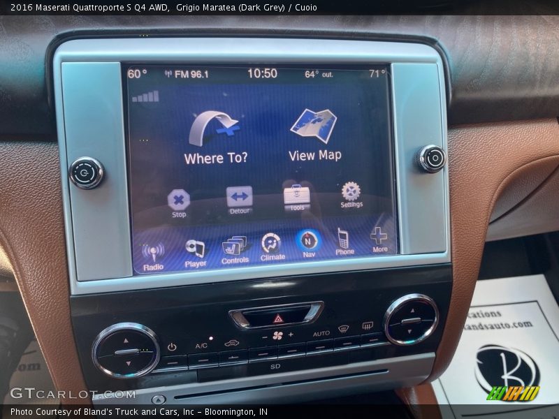 Grigio Maratea (Dark Grey) / Cuoio 2016 Maserati Quattroporte S Q4 AWD