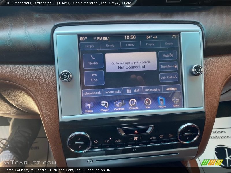 Grigio Maratea (Dark Grey) / Cuoio 2016 Maserati Quattroporte S Q4 AWD