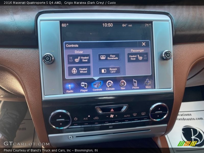 Grigio Maratea (Dark Grey) / Cuoio 2016 Maserati Quattroporte S Q4 AWD