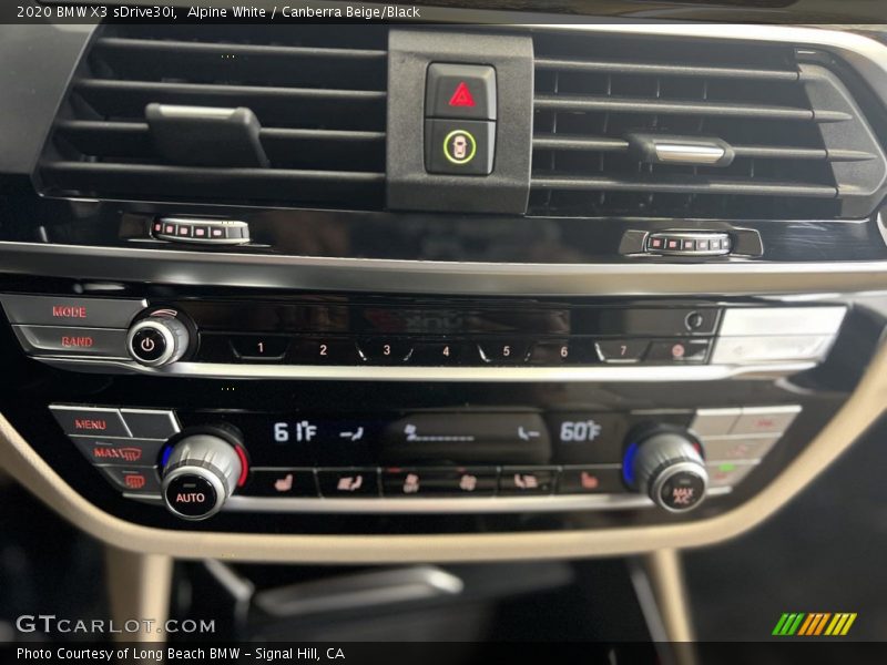 Alpine White / Canberra Beige/Black 2020 BMW X3 sDrive30i