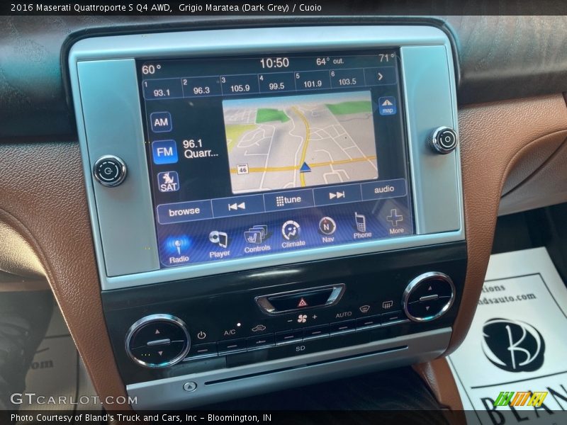 Grigio Maratea (Dark Grey) / Cuoio 2016 Maserati Quattroporte S Q4 AWD