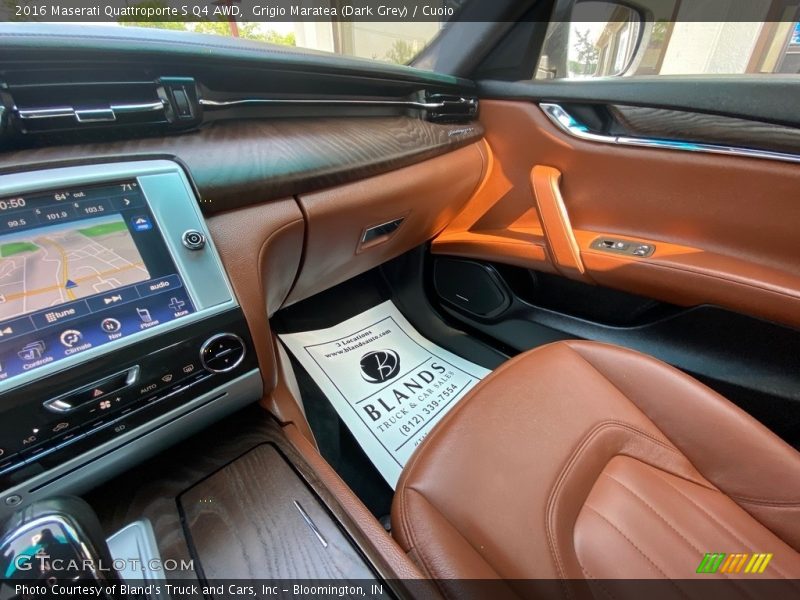 Grigio Maratea (Dark Grey) / Cuoio 2016 Maserati Quattroporte S Q4 AWD