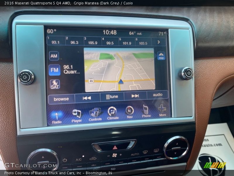 Grigio Maratea (Dark Grey) / Cuoio 2016 Maserati Quattroporte S Q4 AWD