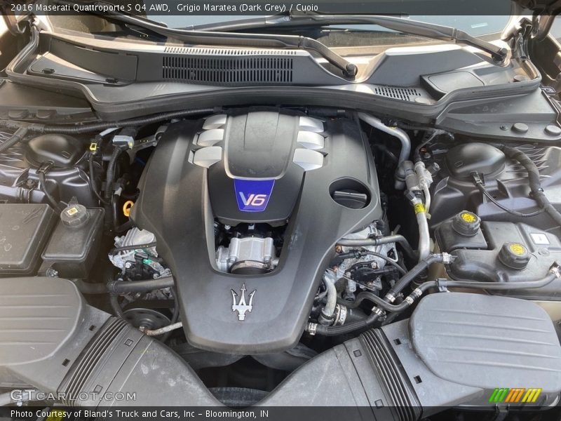Grigio Maratea (Dark Grey) / Cuoio 2016 Maserati Quattroporte S Q4 AWD