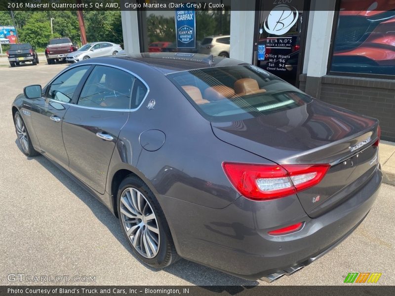 Grigio Maratea (Dark Grey) / Cuoio 2016 Maserati Quattroporte S Q4 AWD