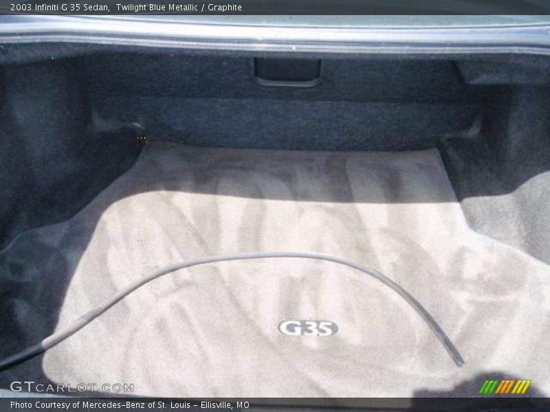 Twilight Blue Metallic / Graphite 2003 Infiniti G 35 Sedan