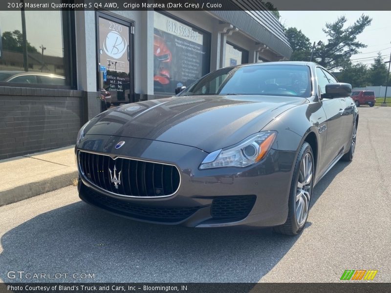 Grigio Maratea (Dark Grey) / Cuoio 2016 Maserati Quattroporte S Q4 AWD