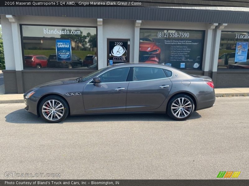 Grigio Maratea (Dark Grey) / Cuoio 2016 Maserati Quattroporte S Q4 AWD