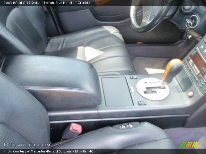 Twilight Blue Metallic / Graphite 2003 Infiniti G 35 Sedan