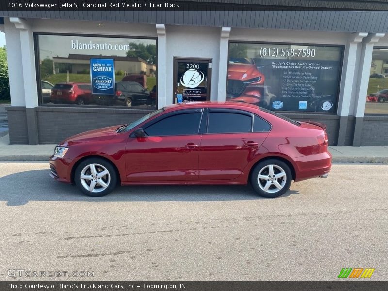 Cardinal Red Metallic / Titan Black 2016 Volkswagen Jetta S