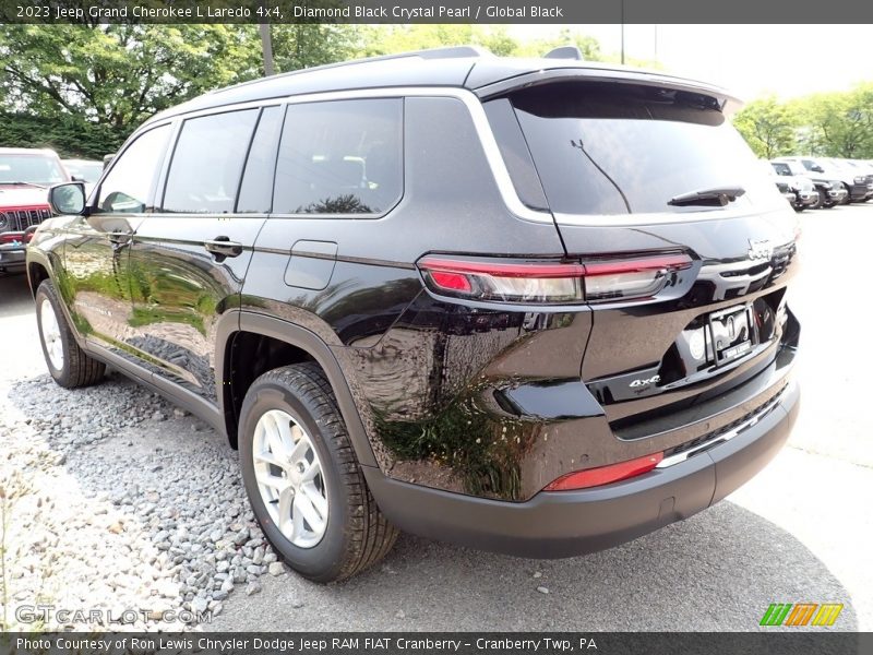Diamond Black Crystal Pearl / Global Black 2023 Jeep Grand Cherokee L Laredo 4x4