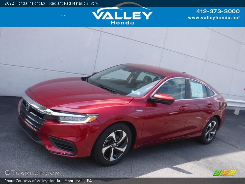 Radiant Red Metallic / Ivory 2022 Honda Insight EX