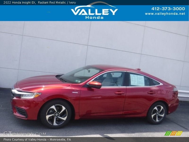 Radiant Red Metallic / Ivory 2022 Honda Insight EX