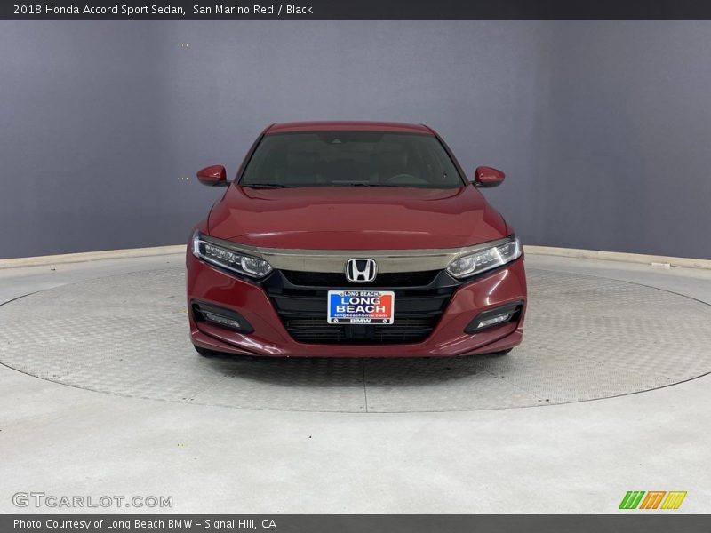 San Marino Red / Black 2018 Honda Accord Sport Sedan