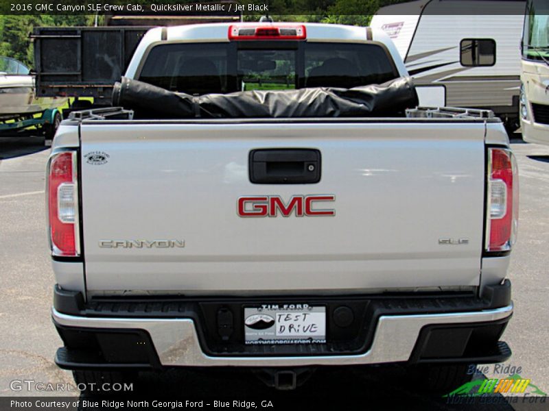 Quicksilver Metallic / Jet Black 2016 GMC Canyon SLE Crew Cab