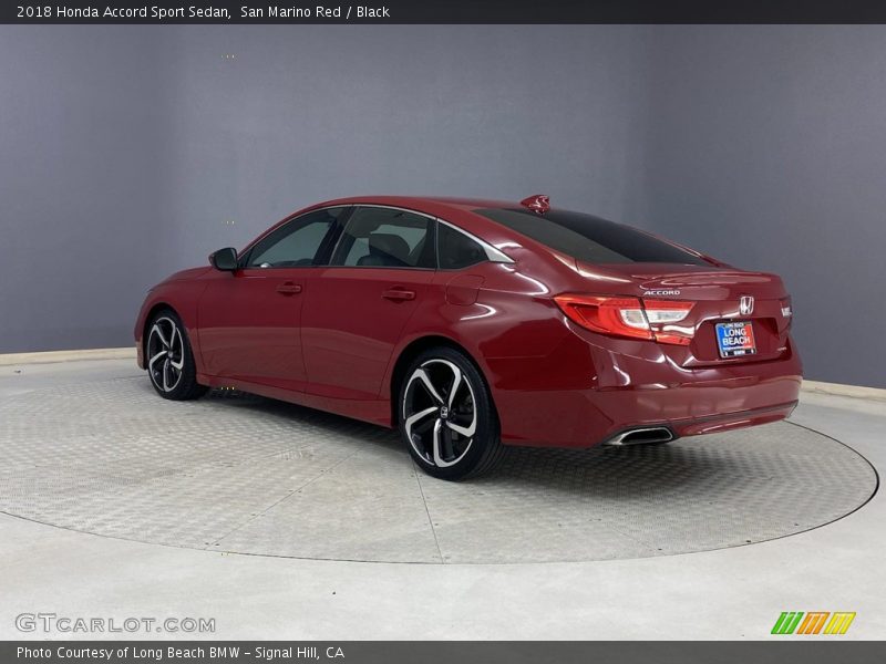 San Marino Red / Black 2018 Honda Accord Sport Sedan