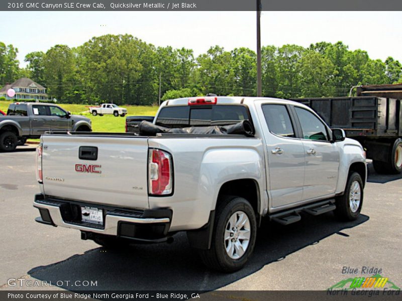 Quicksilver Metallic / Jet Black 2016 GMC Canyon SLE Crew Cab