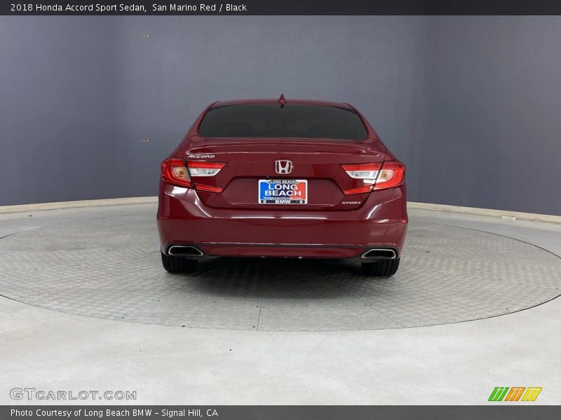 San Marino Red / Black 2018 Honda Accord Sport Sedan