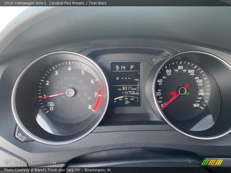 Cardinal Red Metallic / Titan Black 2016 Volkswagen Jetta S