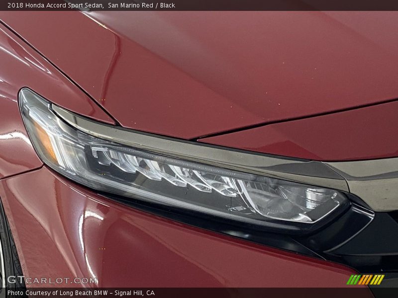 San Marino Red / Black 2018 Honda Accord Sport Sedan